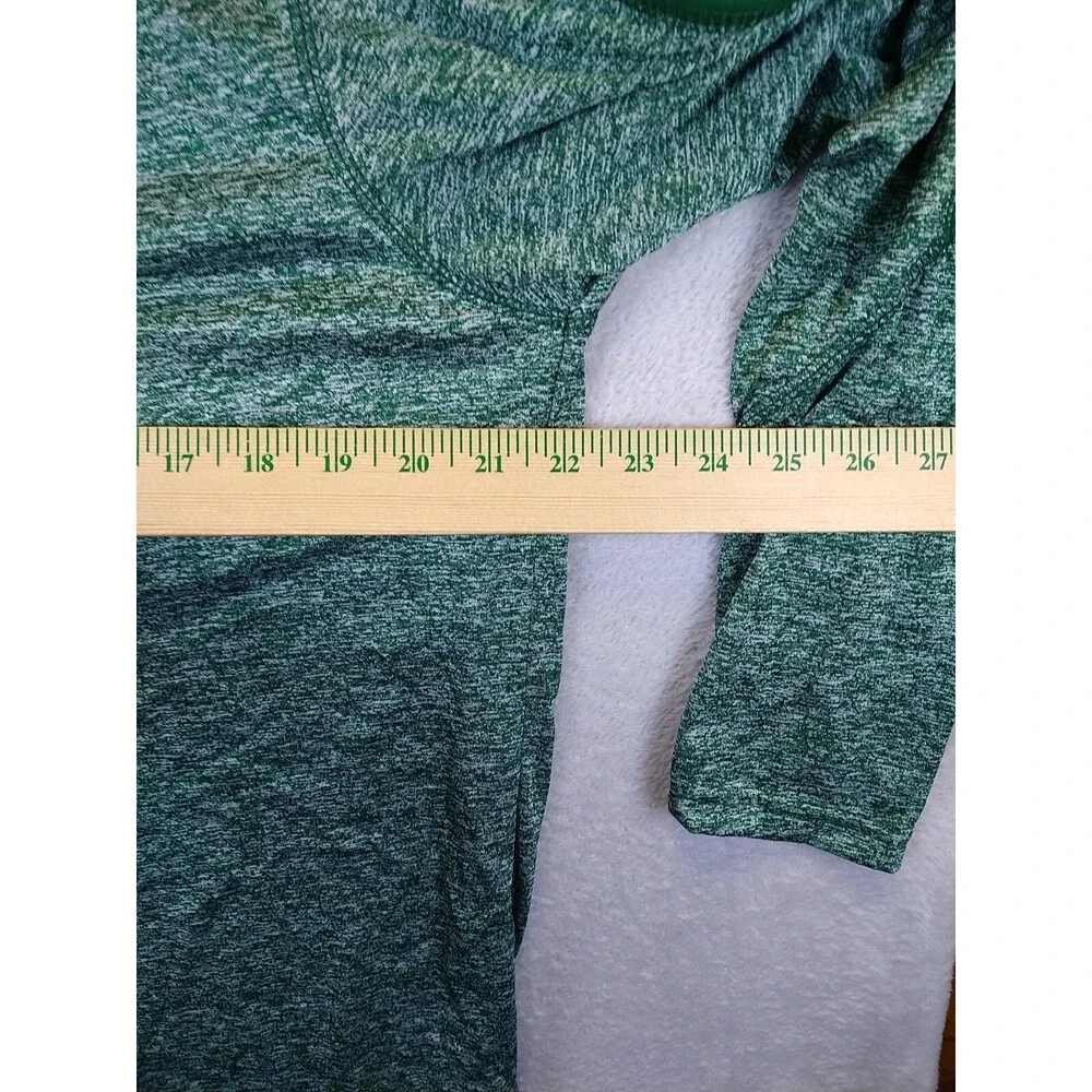 Holloway 1/4 Zip Pullover Sweatshirt Mens Large Performance Golf Heathered Green - Picture 5 of 6